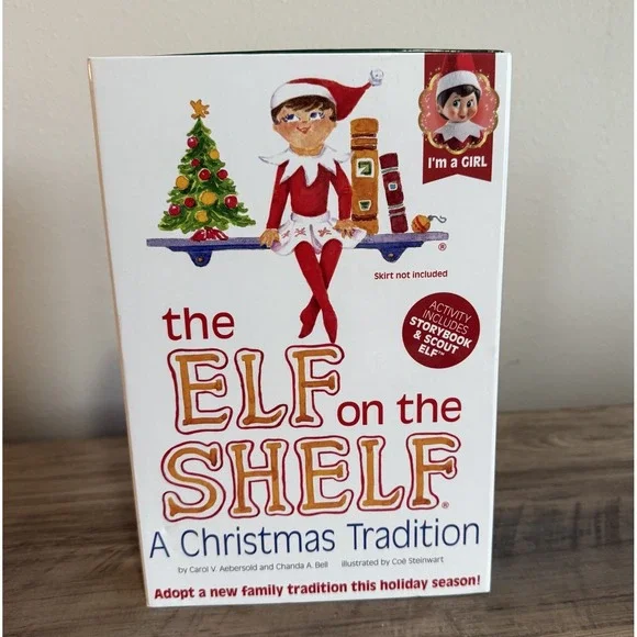 The Elf on the Shelf:  Light Tone Girl  Includes Doll & Book Christmas Tradition - Picture 2 of 16